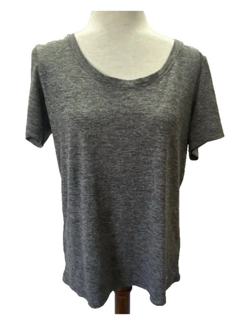 Nike Shirt Womens Large Gray Dri-FIT Legend Scoop Neck Short Sleeve 902082-060